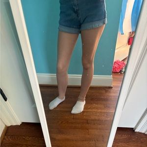 Blue jean shorts